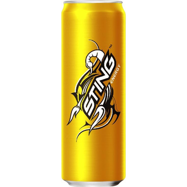 Gold Sting Energy Drink Can